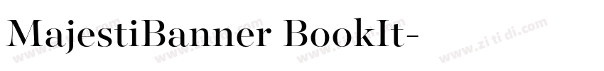 MajestiBanner BookIt字体转换